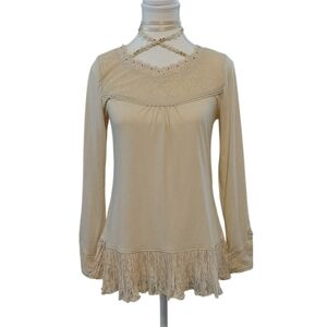 Axes Femme | Long Cream Shirt